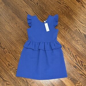 Janie and Jack Royal Blue Ruffle Dress